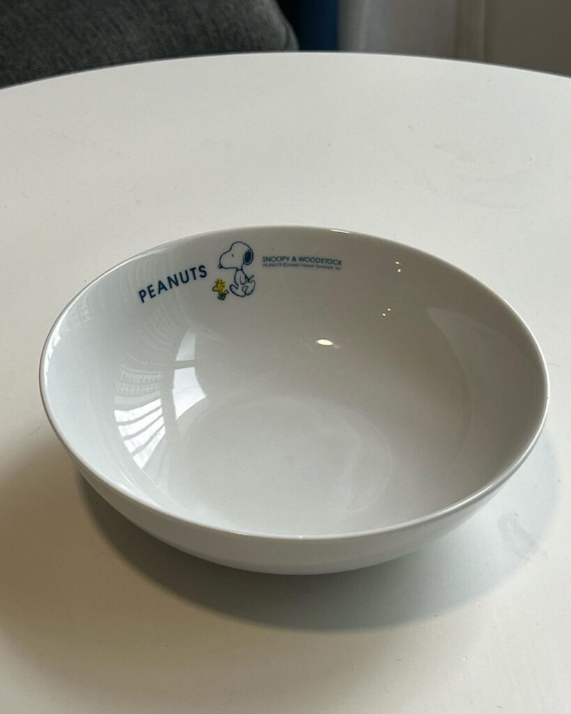 Tô Sứ Sâu Lòng Peanuts (Snoopy & Woodstock)