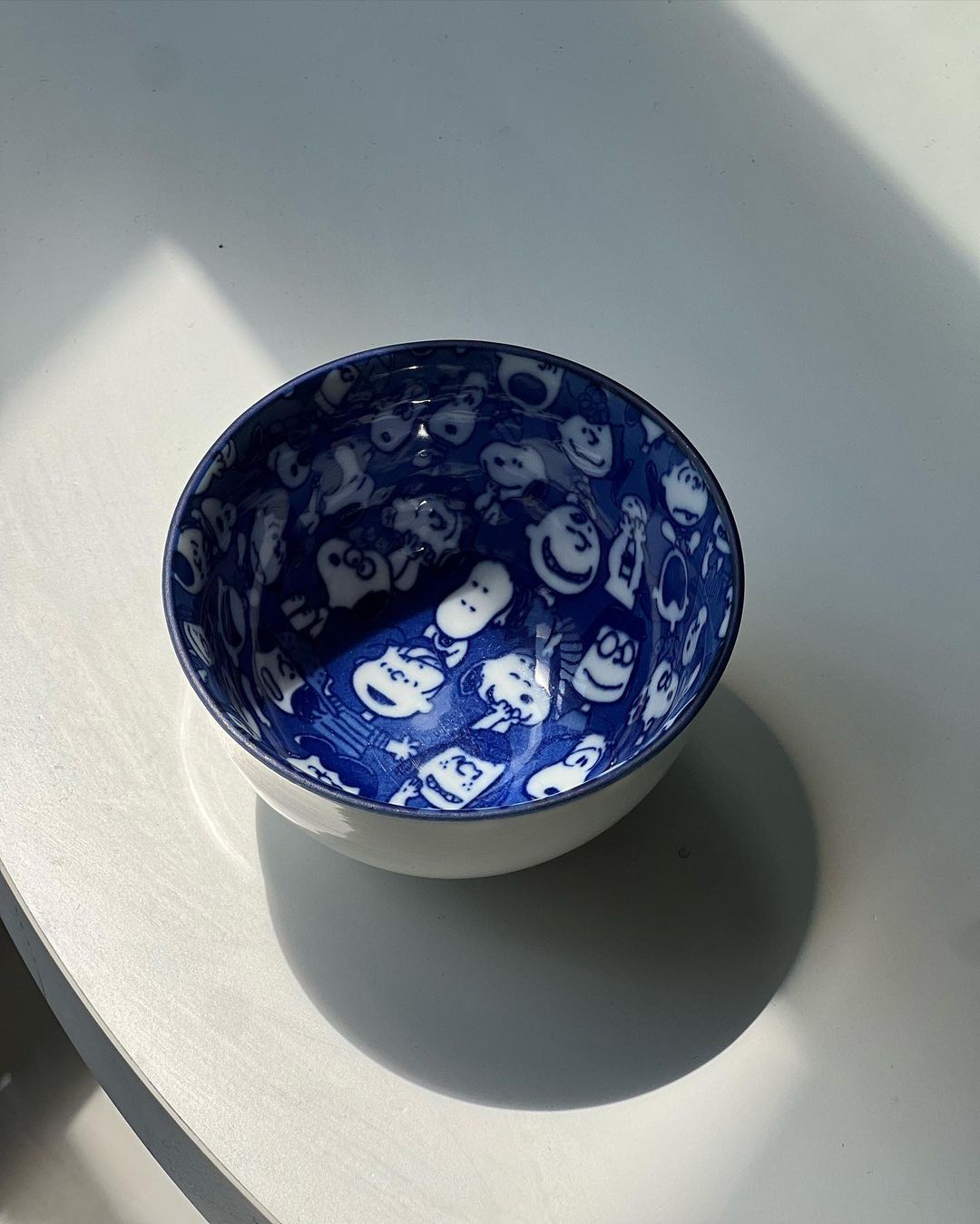 Chén Sứ/Gốm Hoạt Hình Màu Xanh Coban Độc Đáo (Chén Ăn/Tráng Miệng)