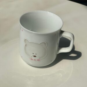 Ly Sứ Có Quai Họa Tiết Gấu Trắng Dễ Thương