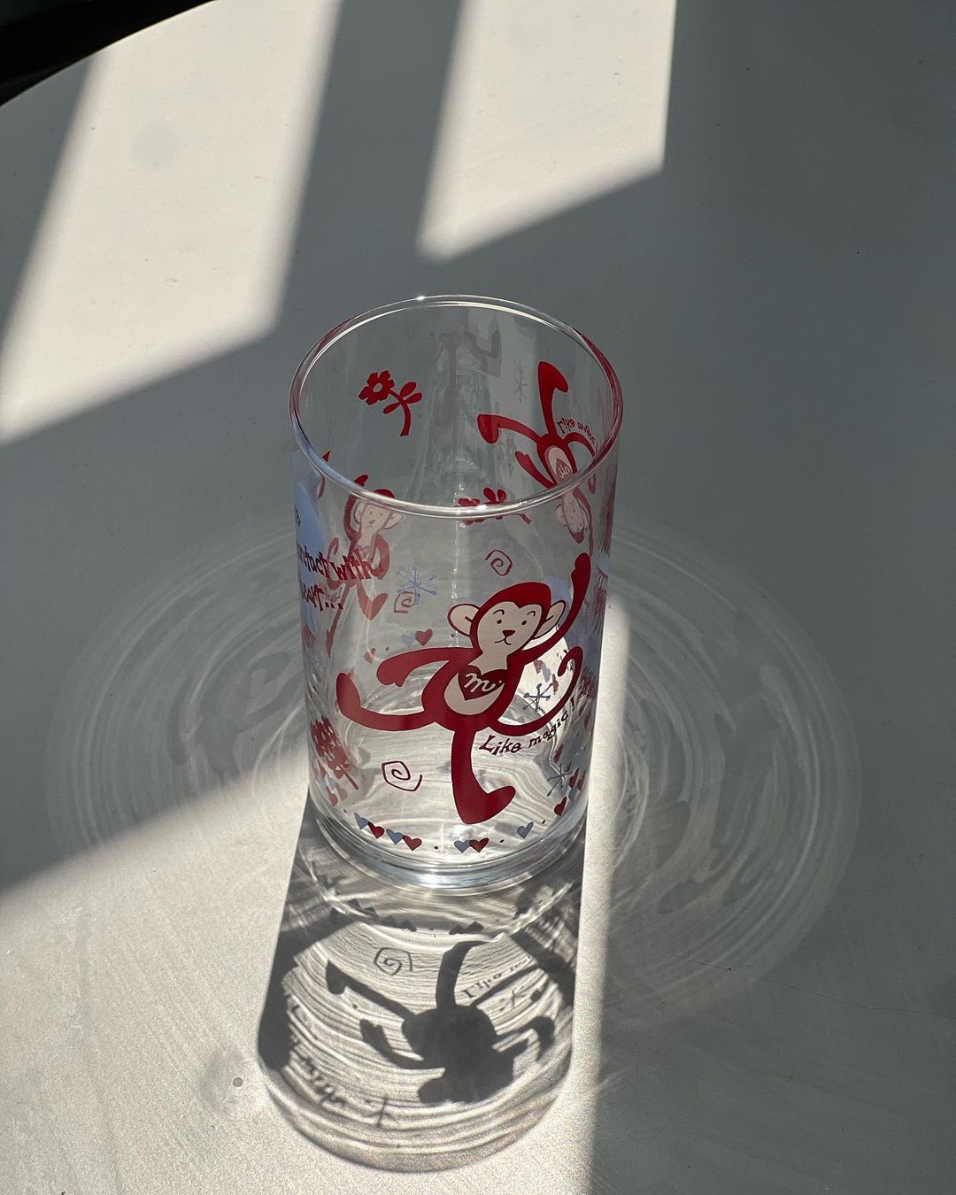 Ly Thủy Tinh Hoạt Hình Chú Khỉ Đáng Yêu