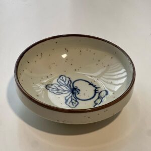 Tô Sứ/Gốm Phong Cách Rustic Họa Tiết Rau Củ Xanh Coban